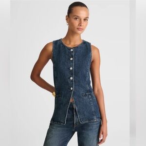 Denim Sleeveless Vest